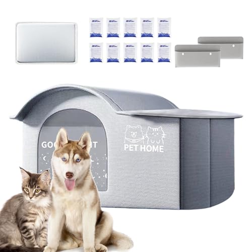 ETUCYNG Kühlendes Katzenhaus – geräumiger Kühlunterstand für Katzen, isoliert, tragbar, geräumiger Höhlenschatten für große kleine Rassen, Kätzchen, Hunde, Haustiere, Outdoor, Balkon ETUCYNG Kühlendes Katzenhaus – geräumiger Kühlunterstand für Katzen, isoliert, tragbar, geräumiger Höhlenschatten für große kleine Rassen, Kätzchen, Hunde, Haustiere, Outdoor, Balkon von ETUCYNG