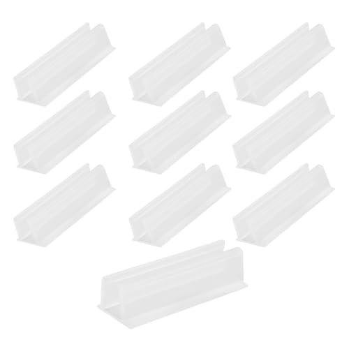 ETUCYNG LED-Lichtschlauch-Clips, LED-Streifen-Halter, transparent, selbstklebend, wasserdicht, für Küche, Außen, Innenbereich, Weihnachtsdekoration, 10 Stück von ETUCYNG