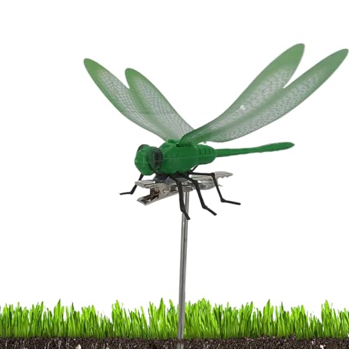 ETUCYNG Libellen-Gartenstecker – Libellenpfähle mit Stäben | wasserabweisende Gartendekoration Einsatzpfähle für Miniatur-Feengarten-Dekoration von ETUCYNG
