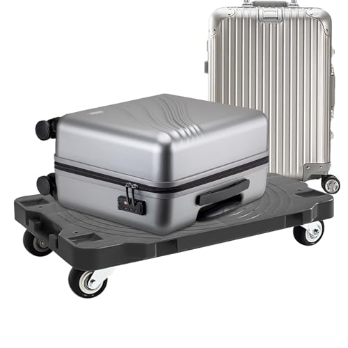 ETUCYNG Möbelroller Transportwagen 42x28x8cm Möbelwagen PP Flacher Schwerlast-Ziehwagen Mit 360° Rollen Und 100kg Tragkraft Für Umzug, Lagerhallen Und Handwerker von ETUCYNG