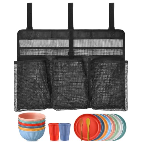 ETUCYNG Netzspültasche Camping | Tragbarer Mesh Geschirr-Organizer | Platzsparende Aufbewahrungstasche Für Kochgeschirr Und Essbesteck Organizer Für Outdoor Picknick Reisen Wohnmobile ETUCYNG Netzspültasche Camping | Tragbarer Mesh Geschirr-Organizer | Platzsparende Aufbewahrungstasche Für Kochgeschirr Und Essbesteck Organizer Für Outdoor Picknick Reisen Wohnmobile von ETUCYNG