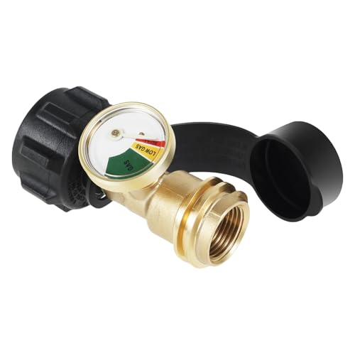 ETUCYNG Propangas Anzeige Propanadapter Mit Anzeige Druckregler Gasflasche Gasflaschen Füllstandsanzeige Propangasregler-Zubehör Mit Messgerät Für Grill-Enthusiasten von ETUCYNG