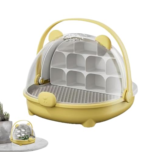 ETUCYNG Reptilienzuchttank – Tragbarer transparenter Transportbehälter mit Griff | Gehege Haustierhaus Beobachter Lebensraum Käfig für Schildkröten & Spinnen von ETUCYNG