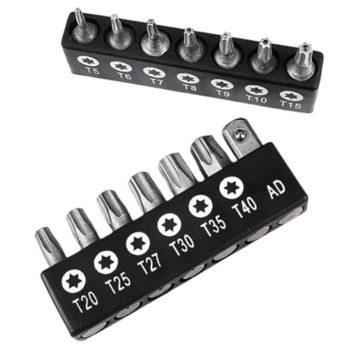ETUCYNG Schraubendreher-Bits für Bohrer, Sechskant-Schraubendreher-Set | 14X Mittelloch-Sechskant-Pflaumen-Schraubenbit - Multifunktionaler Hohlgriff-Sechskantschraubenbit für Elektroschrauber mit von ETUCYNG