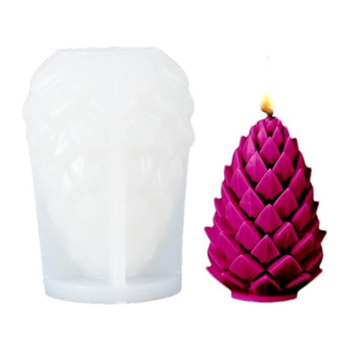 ETUCYNG Silikonform für Kerzen, Tannenzapfen, Kerzenform, Weihnachtsbaumkerzenform, Weihnachtskerzenformen für Kerzenherstellung, sichere Materialien ETUCYNG Silikonform für Kerzen, Tannenzapfen, Kerzenform, Weihnachtsbaumkerzenform, Weihnachtskerzenformen für Kerzenherstellung, sichere Materialien von ETUCYNG