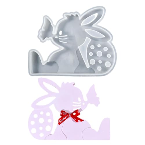 ETUCYNG Silikonform mit Osterhasen-Motiv, leichte Osterhasen-Form, Gipsformen, Silikon-Gießform für Gips, Sojawachskerzen ETUCYNG Silikonform mit Osterhasen-Motiv, leichte Osterhasen-Form, Gipsformen, Silikon-Gießform für Gips, Sojawachskerzen von ETUCYNG