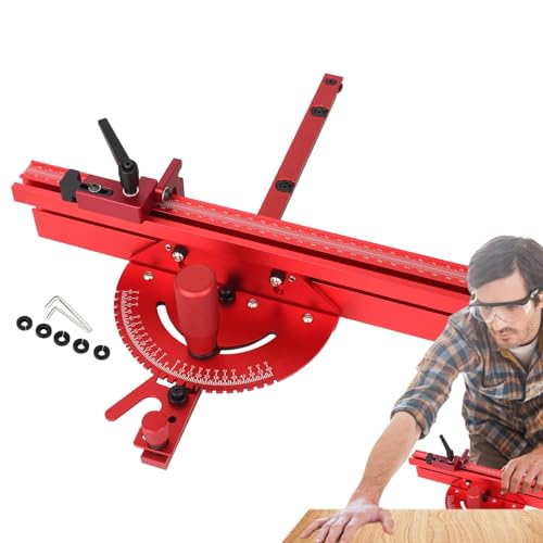 ETUCYNG Tischsägen-Präzisions-Gehrungslehre-System, Aluminium-Tischsägen-Gehrungslehre | Gehrungssägezaun, Gehrungslehre mit Teleskopzaun, Gehrungsführung, Markierskala ETUCYNG Tischsägen-Präzisions-Gehrungslehre-System, Aluminium-Tischsägen-Gehrungslehre | Gehrungssägezaun, Gehrungslehre mit Teleskopzaun, Gehrungsführung, Markierskala von ETUCYNG