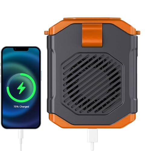 ETUCYNG Tragbarer Hüftventilator - Tragbarer Hüftgurt Ventilator | Tragbares Kühlgerät Mit Taschenlampe Für Outdoor Sport Camping Angeln Wandern Reisen von ETUCYNG