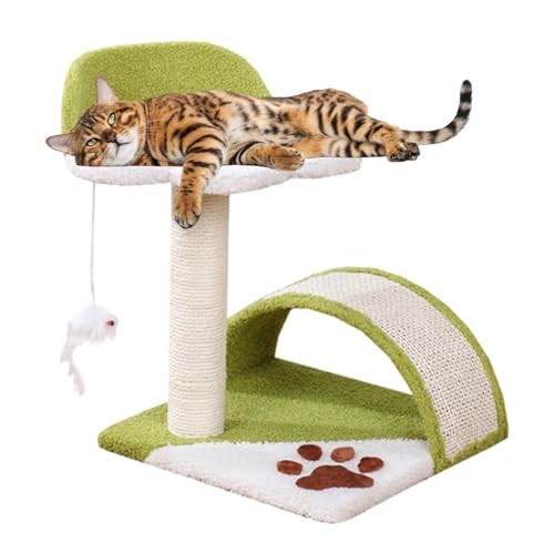 ETUCYNG für Katzen, kleines Sisal-Kratzbrett, lustiges Katzenspringspielzeug, Sisal-Katzenbaumturm mit Krallenschleifen und Katzenspielzeug für Kätzchen ETUCYNG für Katzen, kleines Sisal-Kratzbrett, lustiges Katzenspringspielzeug, Sisal-Katzenbaumturm mit Krallenschleifen und Katzenspielzeug für Kätzchen von ETUCYNG