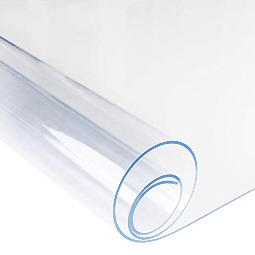 ETZBQ Bodenschutzmatte Schreibtischunterlage, Stuhlmatte, transparent, PVC, Bodenschutz, Computerstuhl-Matte für Hartböden(95x150cm/37.4x59.06in) von ETZBQ