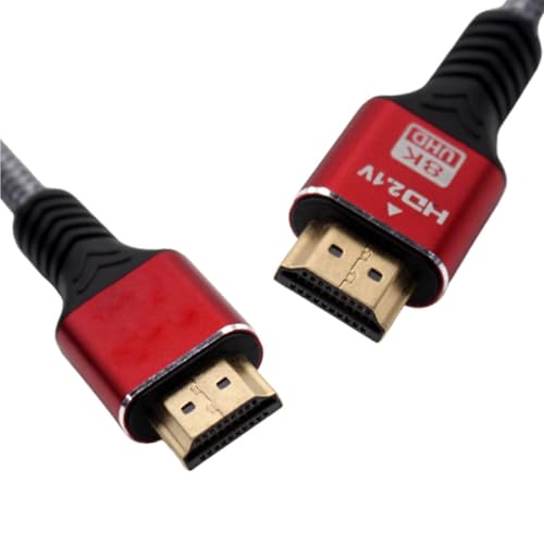 HDMI 2.1 Cable 48Gbps - 4K@120Hz, 1440p@144Hz, 8K@60Hz Compatible for Gaming Monitors, PS5, Xbox Series X, RTX GPUs, High Refresh Rate Displays, Laptops, PCs HDMI 2.1 Cable 48Gbps - 4K@120Hz, 1440p@144Hz, 8K@60Hz Compatible for Gaming Monitors, PS5, Xbox Series X, RTX GPUs, High Refresh Rate Displays, Laptops, PCs von EU-SOURCING