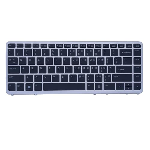 New US Layout Silver Keyboard Replacement For HP 840 G1 Laptop Notebook Non Backlit Keyboard With Frame New US Layout Silver Keyboard Replacement For HP 840 G1 Laptop Notebook Non Backlit Keyboard With Frame von EU-SOURCING