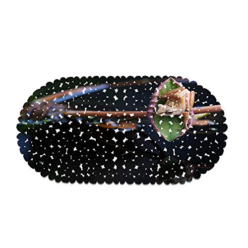 EU-VV rutschfeste Badematte Duschmatte Oval 70x35cm,Grüner Frosch rutschfeste Durable Duschmatte Badewannenmatte Mit Starken Saugnäpfen Dekorieren Sie Das Badezimmer, Gute Laune Dusche (Style 05) von EU-VV