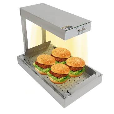 750W Wärmebrücke Speisenwärmer 56 * 33 * 46.5cm Elektro Pommes-Wärmer mit Schaufel Warmhaltegerät One-Touch-Bedienung für Cafeteria Snackbar von EUAIIPull