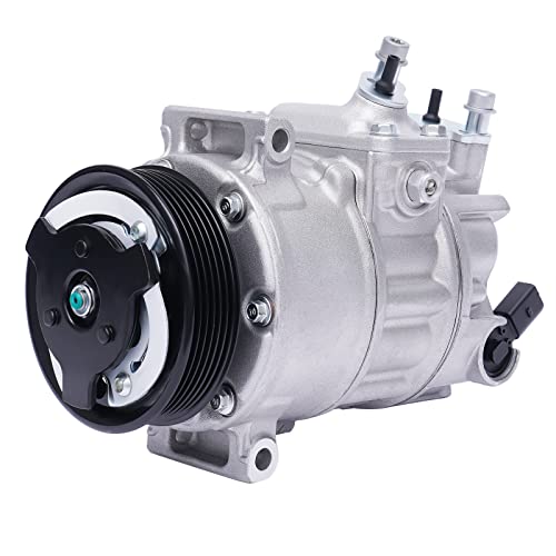 Klimakompressor Klimaanlage Compressor 125A Klima Kompressor Ausgestattet mit Lsolationsschutz und Automatischer Temperaturregelung für PKW LKW SUV von EUAIIPull