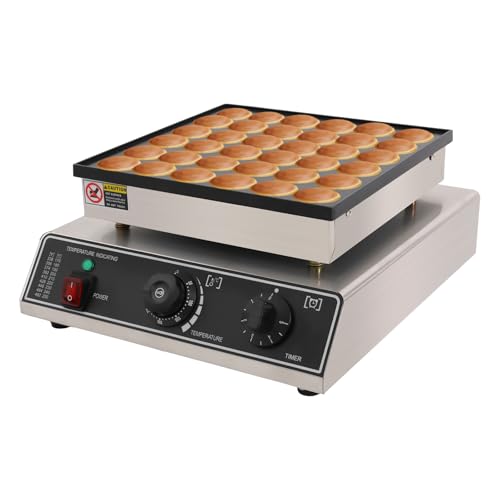 Mini-Pfannkuchenmaker Dutch 36 Gitter Mini Pfannkuchen Maschine Antihaftbeschichtung mit Timer 50-300°C 48mm Durchmesser Dorayaki-Backmaschine für Cafés Restaurants Mini-Pfannkuchenmaker Dutch 36 Gitter Mini Pfannkuchen Maschine Antihaftbeschichtung mit Timer 50-300°C 48mm Durchmesser Dorayaki-Backmaschine für Cafés Restaurants von EUAIIPull
