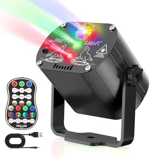 EUARY Kabelloses Discokugel Partylicht 4500mAh Akku Musikgesteuert Discolicht Party licht 60 Verschiedene Muster Strobe-Effekt Partylicht Mit Fernbedienung und 2M USB für Familie EUARY Kabelloses Discokugel Partylicht 4500mAh Akku Musikgesteuert Discolicht Party licht 60 Verschiedene Muster Strobe-Effekt Partylicht Mit Fernbedienung und 2M USB für Familie von EUARY