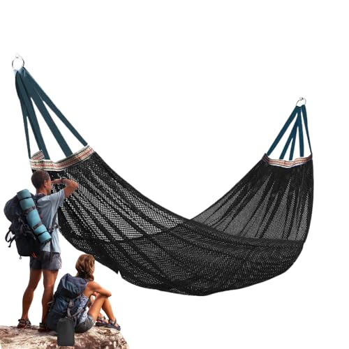Camping-Hängematte - Netzbaumhängematten für draußen | Tragbare Baumschaukel mit starker Tragfähigkeit für Outdoor Hinterhof Garten Balkon Wandern Meditation Reisen von EUBEISAQI