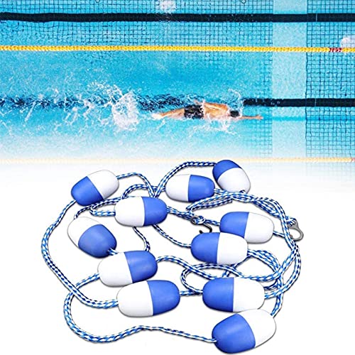 EUBEISAQI 5 Schwimmbad-Sicherheits-Trennseil schwimmende Kordon Teiler Seil Wasser Float Ball Schwimmbad Lane mit Haken Pool Ausrüstung für Wassersport von EUBEISAQI
