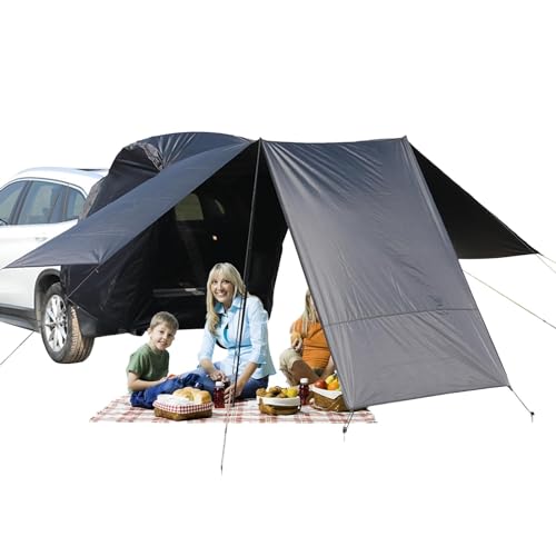EUBEISAQI Autozelte für Camping-SUV,SUV-Heckklappenzelt - Auto-Campingzelt - SUV-Campingzelt für 5–8 Personen, geräumiges Kofferraumzelt für Reisen, Camping, Heckklappe im Freien von EUBEISAQI