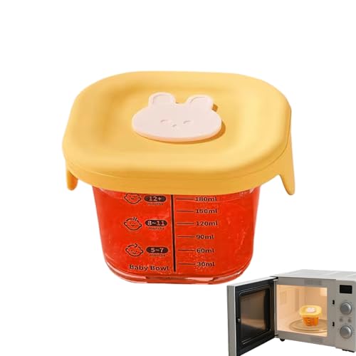 EUBEISAQI Babybrei Behälter | Baby Glasbehälter Mit Deckeln - Wiederverwendbare Dosen Für Gefrierschrank Mikrowelle Kinder Haushalt Reise Schule Kita Salat Snackbrei EUBEISAQI Babybrei Behälter | Baby Glasbehälter Mit Deckeln - Wiederverwendbare Dosen Für Gefrierschrank Mikrowelle Kinder Haushalt Reise Schule Kita Salat Snackbrei von EUBEISAQI