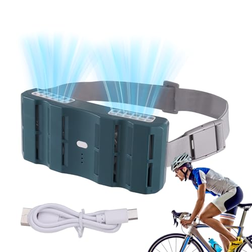 EUBEISAQI Taille Kühlung Ventilator,Tragbarer Gürtellüfter mit Clip für Kühlung | Zwei Luftströme 3 Geschwindigkeiten Für Wandern Radfahren Camping Reisen Klettern Sommer von EUBEISAQI