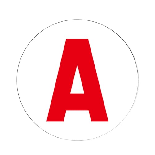 Fahrer-Schild, französischer Buchstabe A Fahranfänger-Magnet für Auto, abnehmbarer Stoßstangen-Aufkleber für Fahrer, Anfänger, Damen, Erwachsene, Studenten von EUBEISAQI