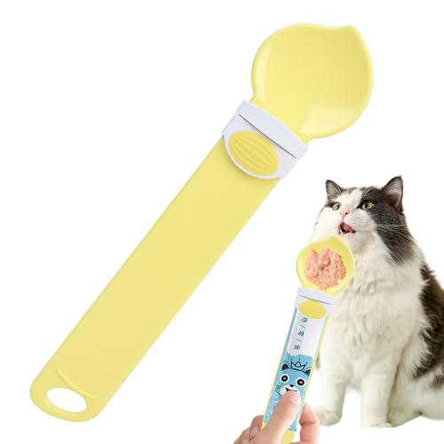 Katzenleckerli Spritzlöffel,Streifenfütterer Für Katzen - Leckbarer Dispenser Mischwerkzeug Für Flüssigsnack-Fütterung Kitten Welpen Leckerli Püree Nahrung Katzenleckerli Spritzlöffel,Streifenfütterer Für Katzen - Leckbarer Dispenser Mischwerkzeug Für Flüssigsnack-Fütterung Kitten Welpen Leckerli Püree Nahrung von EUBEISAQI