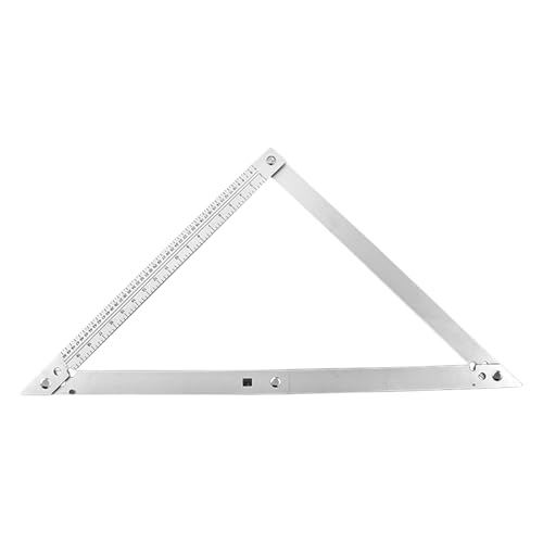 Kombinationswinkel Holzwerken - 59.4 Cm Klappbarer Dreieckswinkel,Verstellbarer Metall Anreißwinkel Für Innenausbau Malerei Hausbau Heimwerken - Präzisionswerkzeug Zimmerei von EUBEISAQI