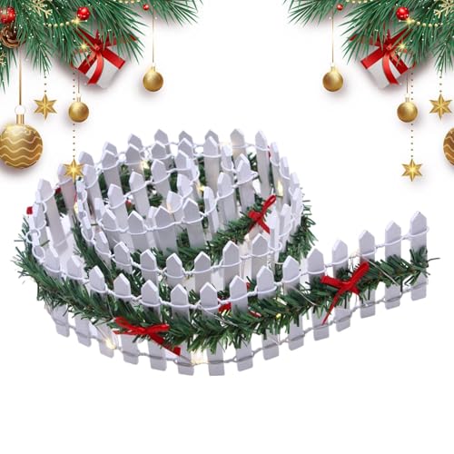 Miniatur-Holzzaun, 89,9 cm, Mini-Feengarten-Absperrung – Feengarten-Zaunplatte mit LED-Licht für Weihnachtsbaum, Urlaub, Heimdekoration, Miniaturdorflandschaft Miniatur-Holzzaun, 89,9 cm, Mini-Feengarten-Absperrung – Feengarten-Zaunplatte mit LED-Licht für Weihnachtsbaum, Urlaub, Heimdekoration, Miniaturdorflandschaft von EUBEISAQI