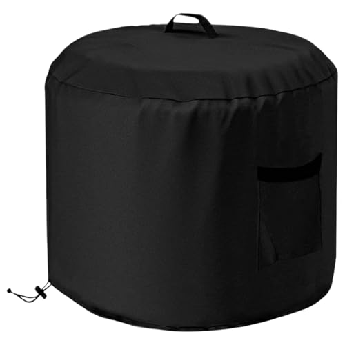 Runde Abdeckung für Feuerstelle, Wasserdicht Runde Feuerstelle Protector Cover Oxford Fabric Windproof Protector mit Seitentasche für Regen Schnee Trümmer Blätter brennen Grillen Schutz Runde Abdeckung für Feuerstelle, Wasserdicht Runde Feuerstelle Protector Cover Oxford Fabric Windproof Protector mit Seitentasche für Regen Schnee Trümmer Blätter brennen Grillen Schutz von EUBEISAQI