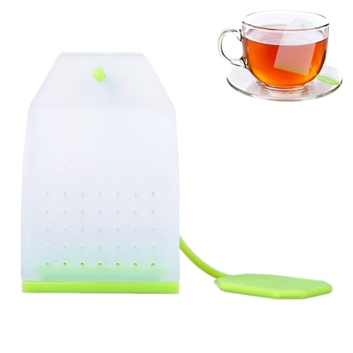 Silikon-Tee-Ei für losen Tee, Silikon-Teesieb,Cooles Tee-Ei-Sieb | Wiederverwendbarer Teefilter aus Silikon, wiederverwendbare sichere Teebeutel für lose Blätter, hitzebeständiges kühles Teesieb von EUBEISAQI