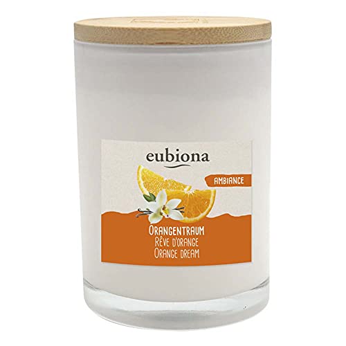 Eubiona Duftkerze im Glas, Orangentraum von Eubiona