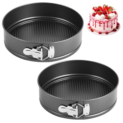 EUBSWA Springform 16 cm Rund,2 Stück Kleine Kuchenform Mit Antihaftbeschichtung für Backform,Backformen,Tortenform,Kuchenformen von EUBSWA
