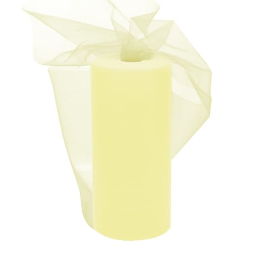 Tüll Rollen Stoff Hellgelb 30cm x 92m, EUBSWA Tüllband Tüll Rolle für Hochzeit Party Tutu Rock Bankett Kleidung Deko Handwerk von EUBSWA