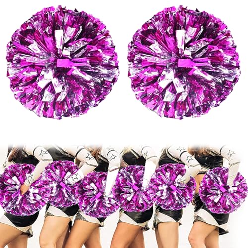 2 Stück Cheerleader Pompons, Pompoms Cheerleading, Pompons, Cheerleader, Pompons Cheerleader, Pom Pom, Pon, Puschel, Ponpons, Bommel Maker, Pom, Pompon Maker, Pompon, Pompon, Pompom Maker, Carnival von EUDSRODEMY