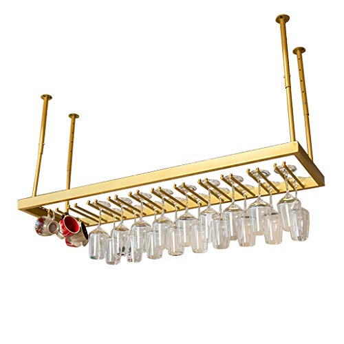 EUEIQCBZ Decke Suspended STEMWARE Wine Block RAST | Metall Weinglas Lagerhalter | Weinglashalter, Silver Bar Esszimmermöbel von EUEIQCBZ