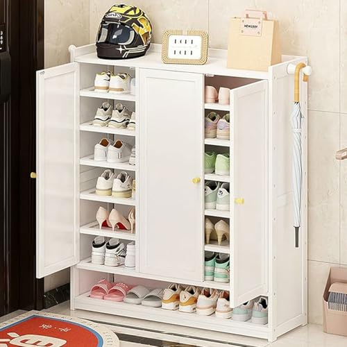 EUEIQCBZ Moderne 7 -Tier -Schuhregal mit einstellbaren Regalen für Flurerschlafzimmerschuhschrank -Aufbewahrung (120 x 32 x 95 cm) von EUEIQCBZ