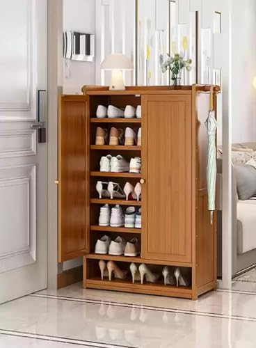 EUEIQCBZ Moderne 7 -Tier -Schuhregal mit einstellbaren Regalen für Flurerschlafzimmerschuhschrank -Aufbewahrung (120 x 32 x 95 cm) von EUEIQCBZ