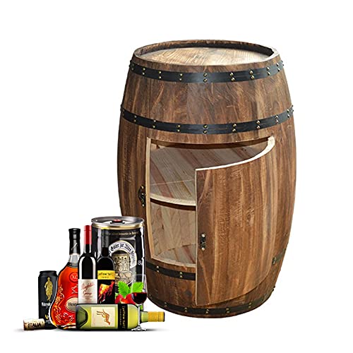 EUEIQCBZ Rustikaler Holzweinkabellschrank für Bar Terrace Decor (Brown 70x55 cm) von EUEIQCBZ