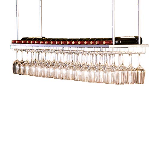 EUEIQCBZ Vintage Wine Rack Verstellbare Höhe freistehend und wandmontierter Halter für Stamm- und Flaschen Retro Silberwandhalterung 60 * 30 cm von EUEIQCBZ