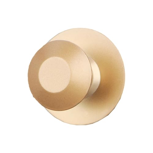 EUETVEXERK 1 Stück stanzfreie selbstklebende Schubladenknöpfe aus Edelstahl im modernen Stil for Glastüren, Kleiderschrankgriffe for selbstklebendem Wandhaken Schranktürgriff(Gold) von EUETVEXERK