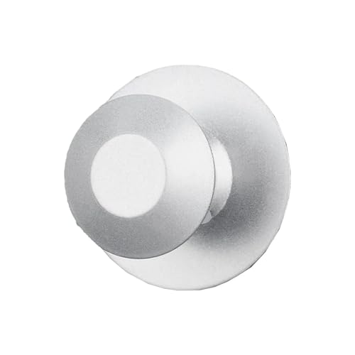 EUETVEXERK 1 Stück stanzfreie selbstklebende Schubladenknöpfe aus Edelstahl im modernen Stil for Glastüren, Kleiderschrankgriffe for selbstklebendem Wandhaken Schranktürgriff(Silver) von EUETVEXERK