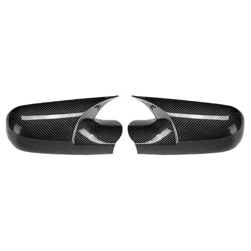 EUETVEXERK 2 STÜCKE Carbon Fiber Auto Seitentür Rückspiegel Abdeckkappe Hinzufügen Auf Fit for Renault Megane 2 MK2 2002-2009 Auto Styling Auto-Rückspiegel(Carbon fiber pattern) von EUETVEXERK