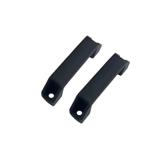 EUETVEXERK 2 STÜCKE Schrankgriffe Griffe Möbelgriffe Schubladenknöpfe Schwarzer Kunststoff Industrielle Kleiderschrankknöpfe Hardware Schranktürgriff(90mm) von EUETVEXERK