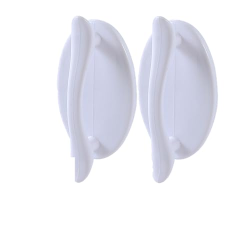 EUETVEXERK 4/1 STÜCKE Haushaltsgriff Türfenster Stanzfreier Selbstklebender Griff Kleiderschrank Zieht Fensterschrank Schublade Möbeldekor Schranktürgriff(A-White(2pcs)) von EUETVEXERK