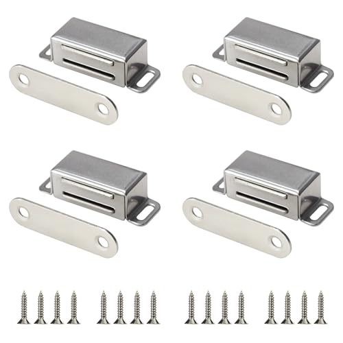 EUETVEXERK 4 PCS Edelstahl Küchenschrank Tür Magnetverschluss TV-Ständer Schrank und andere Möbel Schublade Schranktürgriff EUETVEXERK 4 PCS Edelstahl Küchenschrank Tür Magnetverschluss TV-Ständer Schrank und andere Möbel Schublade Schranktürgriff von EUETVEXERK