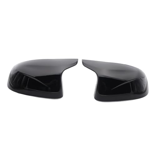 EUETVEXERK Carbonfaser-Auto-Rückspiegel-Außenspiegel-Abdeckkappenschale passend for BMW F25 X3 F26 X4 F15 X5, F16 X6 2014–2018 Zubehör Auto-Rückspiegel(1 pair black) von EUETVEXERK
