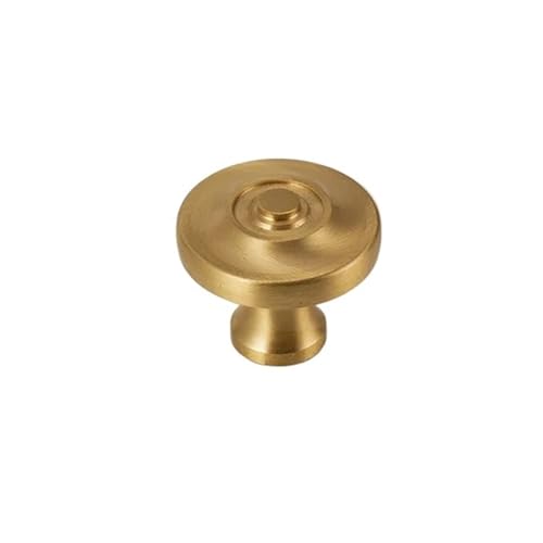 EUETVEXERK Europäische Griffe aus massivem Messing for Möbel, goldene for Schränke und Schubladen, Möbelzubehör, Bücherregal, Kommode, Zieht Schranktürgriff(Gold-33 X 27mm) von EUETVEXERK