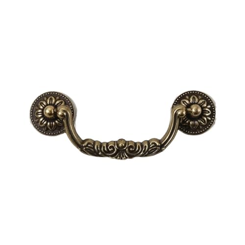 EUETVEXERK Europäische klassische Retro-Möbelgriffe for Schubladen, Kleiderschränke, Schränke, Bücherregale, Möbelgriffe for Lasche Schranktürgriff(96mm Bronze) von EUETVEXERK